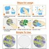 18PCS Mandala Window Clings Anti-Collision Decals to Save Birds from Collisions,Non Adhesive Prismatic Vinyl Window Clings Rainbow Stickers