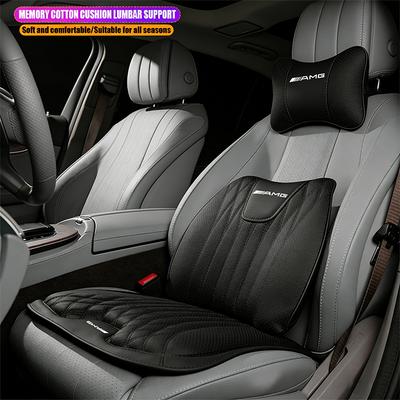Car Seat Cushion Cover Protective Lumbar Waist Support Back Decal For Mercedes Benz AMG GLC W203 W206 W220 W205 W211 W212 W201