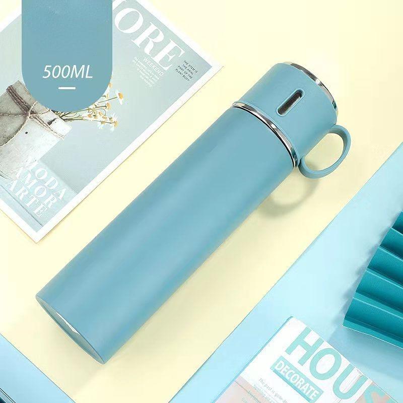 Intelligence Thermos Cup 500ml Vacuum Flasks Portable Stainless Steel Thermos Cup Water Bottle Travel Tea Mug Office Thermos Cup