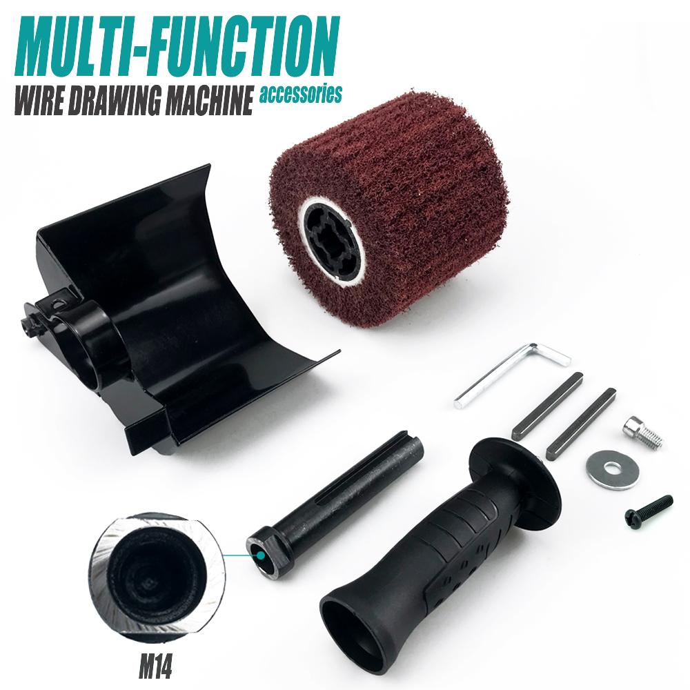 M10/M14 Multifunctional Electric Angle Grinder Burnishing Polishing Machine Attachment Accessories Metal Steel Wood Sander