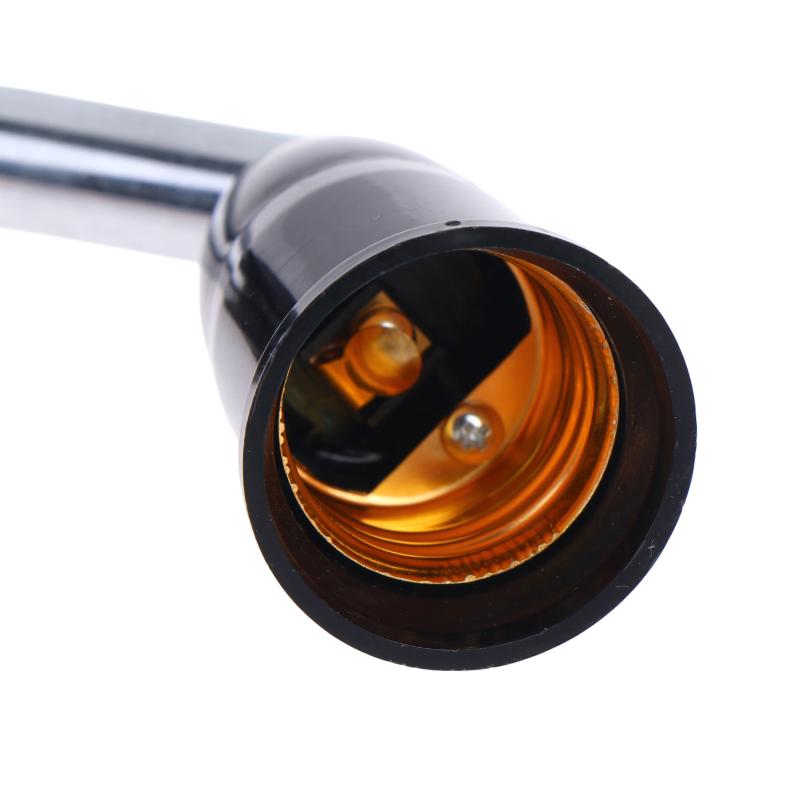 1Pc E27 To E27 Led Light Bulb Lamp Holder Flexible Extension Adapter Socket Extend Adapter Converter Wall Base Holder Screw