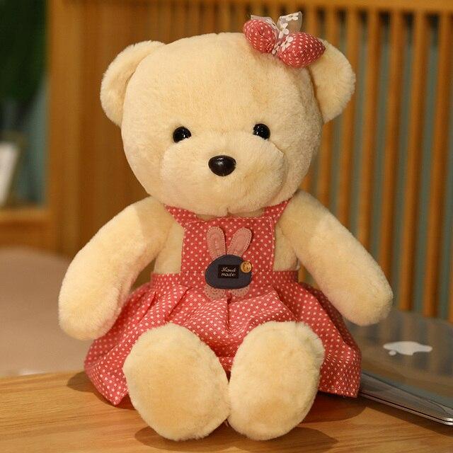 33 /50 /70cm Roztomilý plyšový medvídek Kawaii vycpané měkké zvířátko Krásný medvěd s oblečením Panenky Děti Dívky Dárky k narozeninám