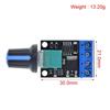 Módulo controlador de velocidad de motor CC de 10 A, LED, PWM, 12 V, CC-CC, 5 V-16 V, regulador ajustable, interruptor de control
