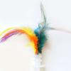Wobble Cats Plaything with Colorful Feathered Ball Teaser Toy Nontoxic Indoor Exercise Fun For Kitten Owner Friend Gift