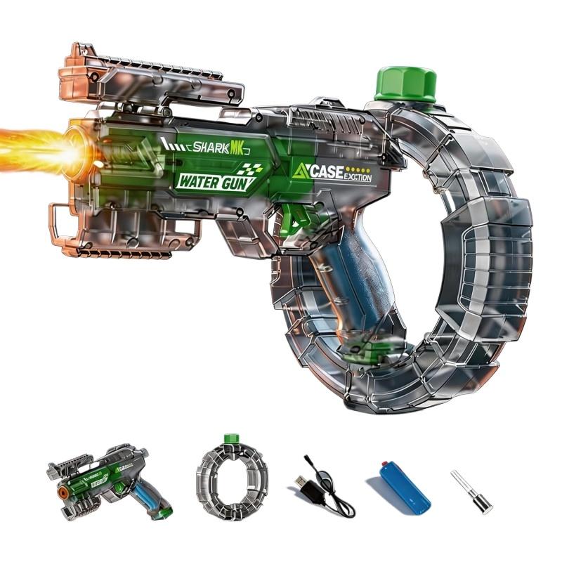 Pistolet à Eau électrique Automatique – LED, Portée 8-10 M, Rechargeable, Pour Adultes Et Enfants, été Piscine Plage