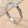 Elegant CopperColor Star Moon Inlaid White Blue CZ Women's Ring Daily Wear Party Jewelry