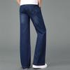 Erkek Orta Bel Flared Jeans Boot Cut Bacak Flared Gevşek Fit Yüksek Bel Erkek Tasarımcı Klasik Denim Jeans