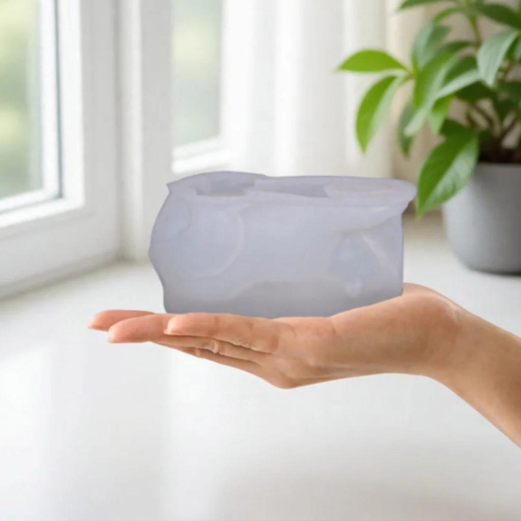 Polar Bear Silicone Mold For DIY Crafting Reusable Ice Bear Planter Mold Eco Friendly Food Grade Material Artisan Ice Bear Design