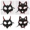 Halloween Mask Scary Mask Decorative Mask Dog Cosplay Mask Half Face Mask Anime Dragon Mask Party Decoration Mask