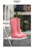Unisex High-Top Waterproof Rain Boots - Lightweight, Non-Slip, Long Rubber Overshoes for Outdoors
