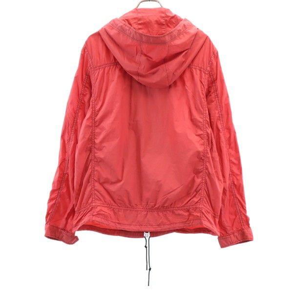 Unused Johnbull Long Sleeve Garment Die Zip Hoodie L Red Nylon Men's Used