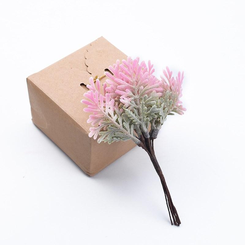 1/3pcs Golden Silver Christmas Leaf Artificial Plants Wedding Decorative Flowers Vase Home Room Decor Diy Gift Bridal Clearance