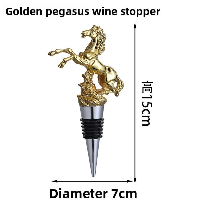 Deer Head Bottle Stopper Gold Seals Red Wine Sealer With Seal For Home Bar Decor