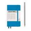 Leuchtturm Notebook, A6, Horizontal Ruled, Azure, 346689, Officially Imported