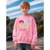 Children's clothing kids unisex Crew Neck Sweatshirt, Number Birthday Theme Sweatshirt, Fun Donut Number 67 Pattern, Unisex Holiday