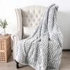 Cozy and Stylish Faux Throw Blanket for Living Room or Office