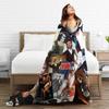 George Michael Music Blanket  Travel Office Flannel Throw Blanket For Living Room Soft Warm Design Quality Bedspread