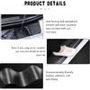 5PCS Car Door Sill Protector for 2024 2025 Dodge Hornet, Carbon Fiber Textured Leather Door Sill Guard Decoration Stickers Waterproof Door Threshold