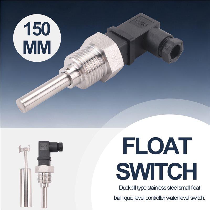 A84E-1PC Liquid Float Water Level Sensor Side Mount Float Switch Safe Stainless Steel Under 220V