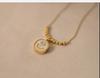 Live Broadcast Smiley Face Pendant Necklace, Fade-Resistant White Shell Titanium Steel, Luxury Light Clavicle Chain.