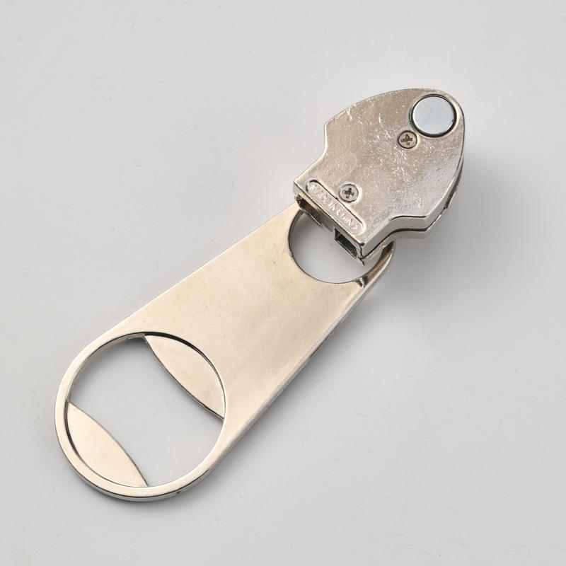 Creative Large Magnetic Zipper Bottle Opener, Beer Bottle Opener, With Refrigerator Magnet, Zipper-Shaped Beer Bottle Opener