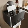 Suction Cup Tissue Holder Wall Mounted Tissue Box Paper Roll Dispenser Toilet Roll Paper Holder Box Easy To Install