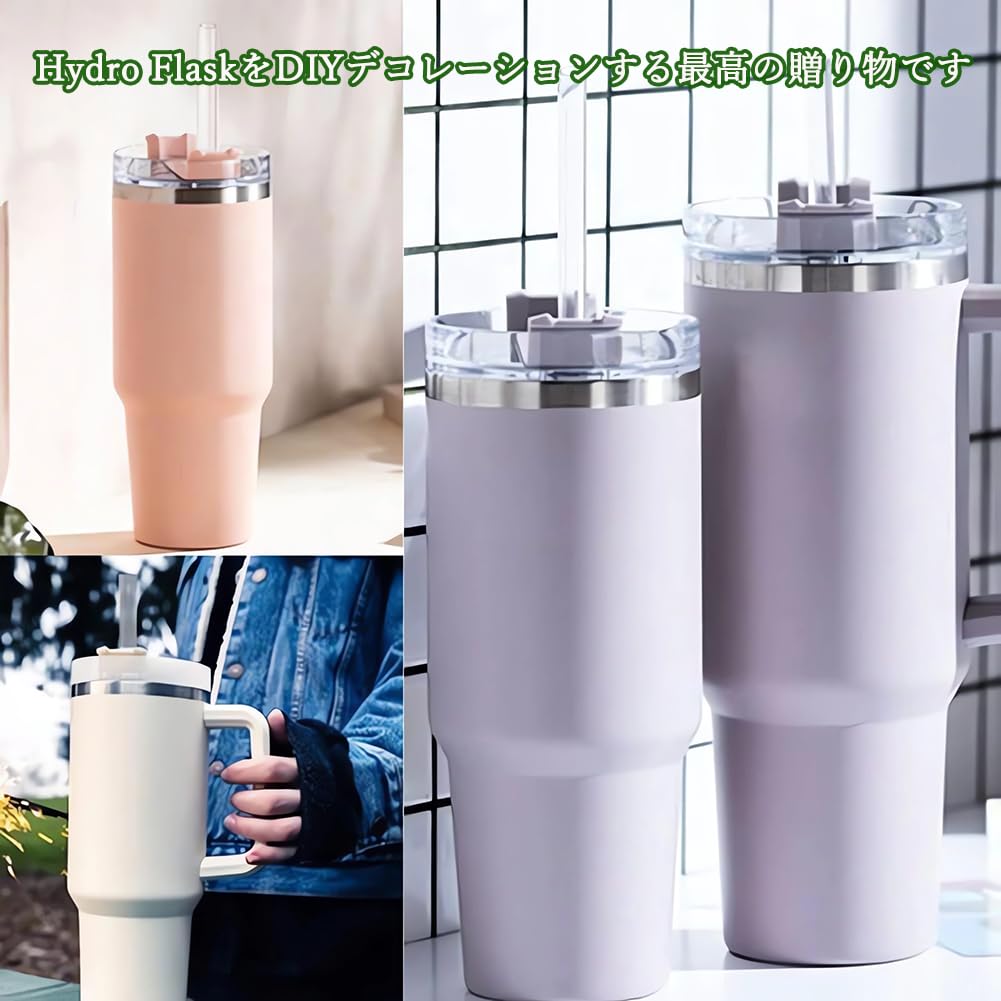 [6 Straws + 1 Brush] Hydro Flask Compatible Straws, Durable, Clear Plastic, Reusable, Easy To Carry, Includes Cleaning Brush, Hygienic, Stylish,