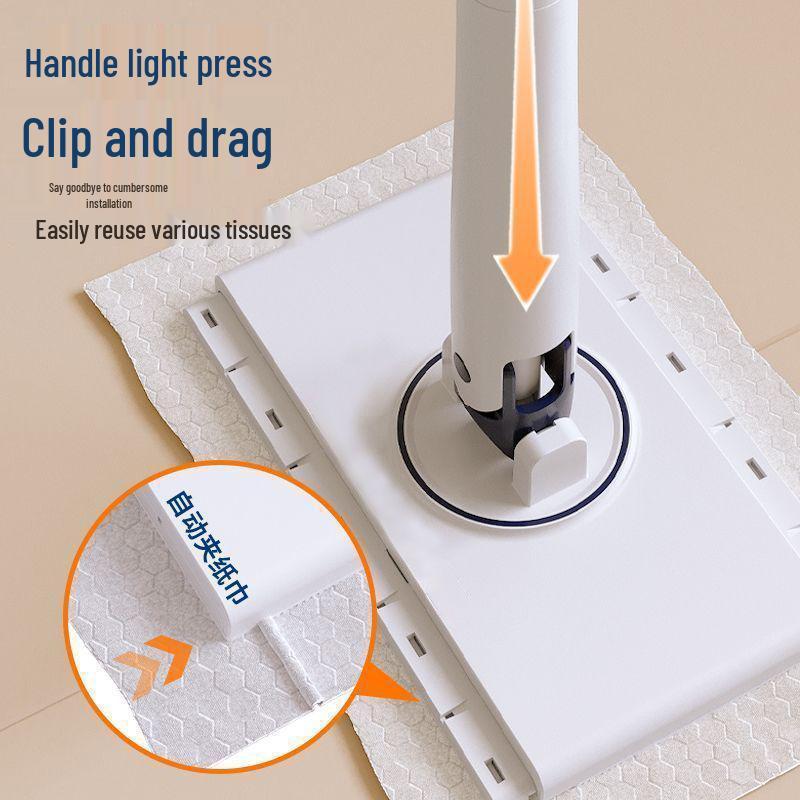 Hands-Free Washable Face Towel & Glass Cleaning Mop with Electrostatic Dust Removal