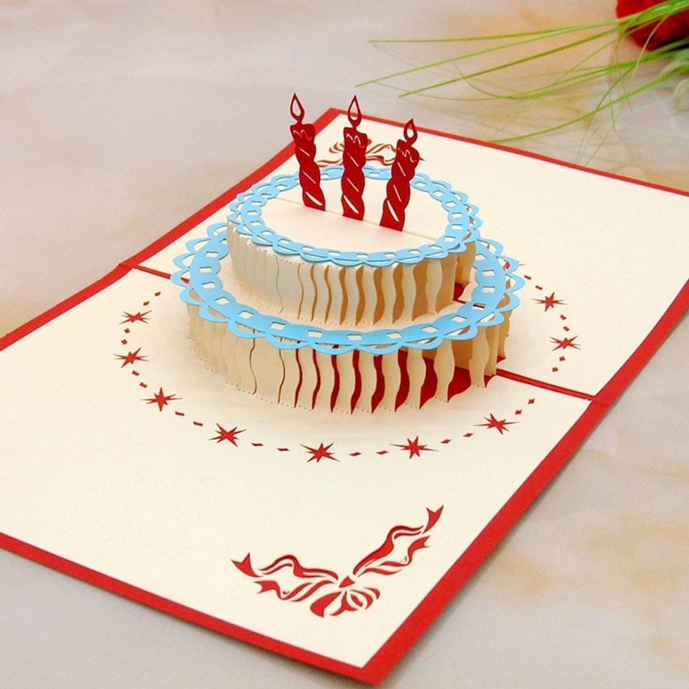 3d Pop Up Cartes Anniversaire Gateau Joyeux Anniversaire Personnalise Noel Carte Postale Faire Des Achats En Ligne A Bas Prix Sur Joom
