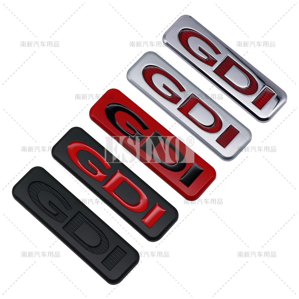 3D GDI TGDI Car Trunk Metal Zinc Alloy Adhesive Badge Emblem Rear Body Tailgate Badge for Sonata IX35 Tucson Elantra