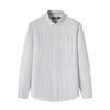 Navigare Men's Combed Cotton Long-Sleeve Striped Shirt