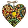 Lebhafter Harz Garten Herz Anhänger Buntes Waben Hängeornament zur Dekoration