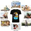 Half Skull Reading Book Graphic Novelty Casual T-Shirt Pure cotton T-shirt