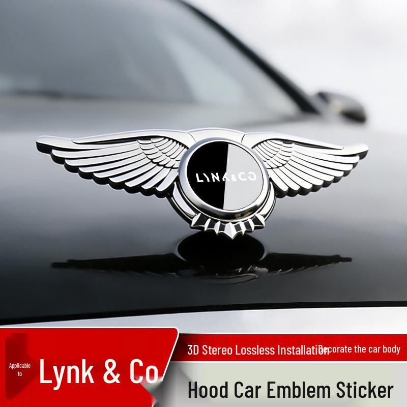 Lynk & Co Car Engine Emblem Sticker for Models 01/03/06/08/900/07/z20