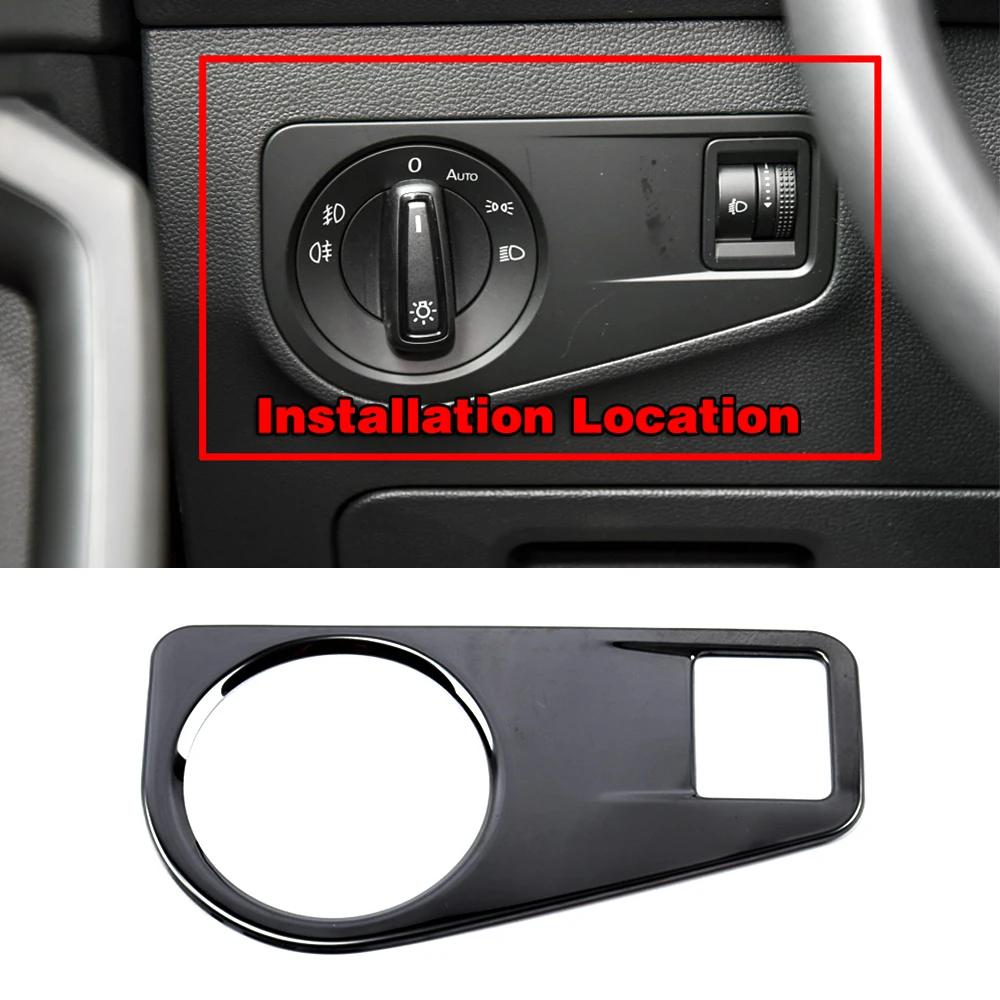 For Volkswagen VW Tiguan MK2 2017-2019 Central Console Headlight Window Lift Glove Storage Box Switch Frame Trim Black Sticker