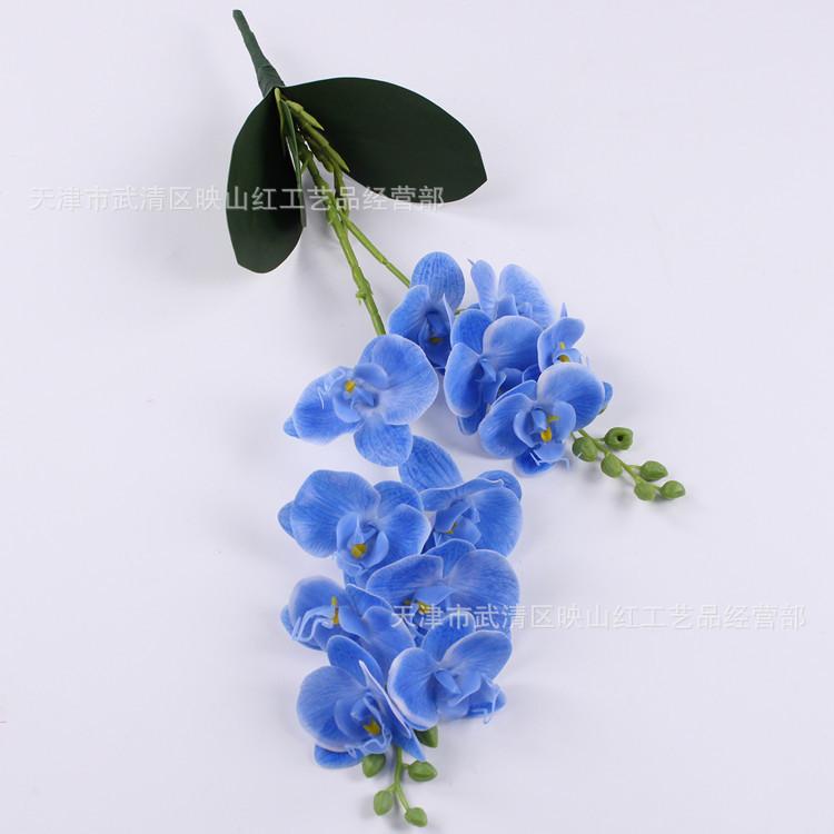

2-Fork small Phalaenopsis, feel film Phalaenopsis, simulated Phalaenopsis синій