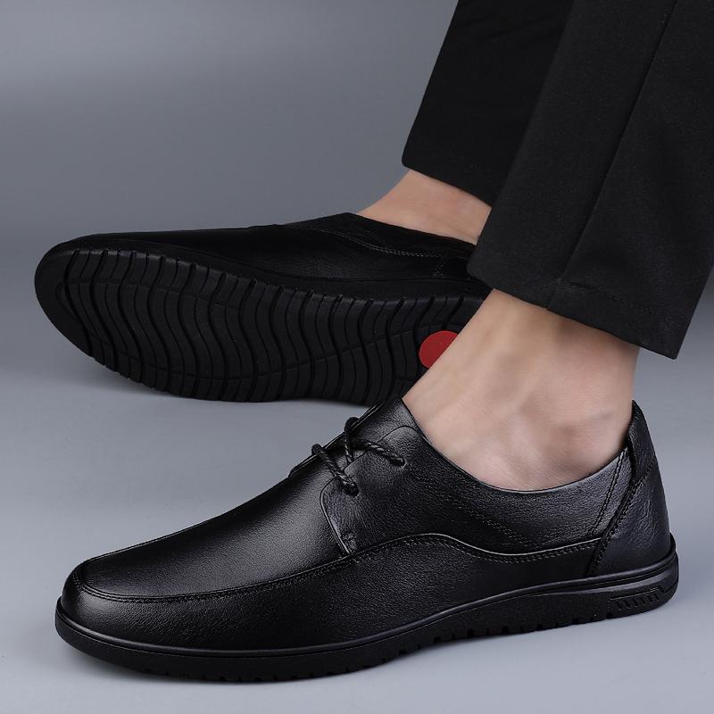 Fashion Elegant Business Shoes Men's Wedding Wedding Shoes Versatile Suit Shoes Genuine Leather Casual Shoes for Men's Free Delivery