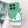 Für Xiaomi 14T Hülle 14T Pro Cover Süßer Cartoon-Panda Weiches Flüssigsilikon Stoßfest Funda Für Xiaomi 14T Pro Mi14TPro 5G Hülle