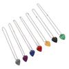 7PCS Guitar Pick Necklace Colorful Unique Design Portable Artistic Metal Guitar Pick for Musician