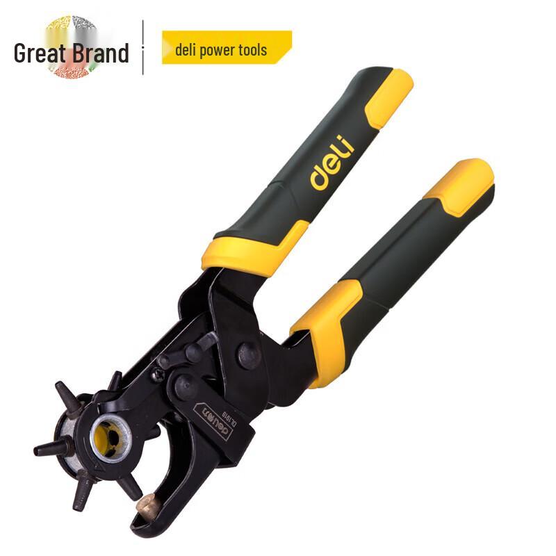 Deli Heavy-Duty Labor-Saving Belt Punch Pliers