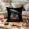 Band LLed ZZeppelin Cushion Cover Silky Short Plush Invisible Zipper Dustproof Sofa Pillow Case for Home Decor