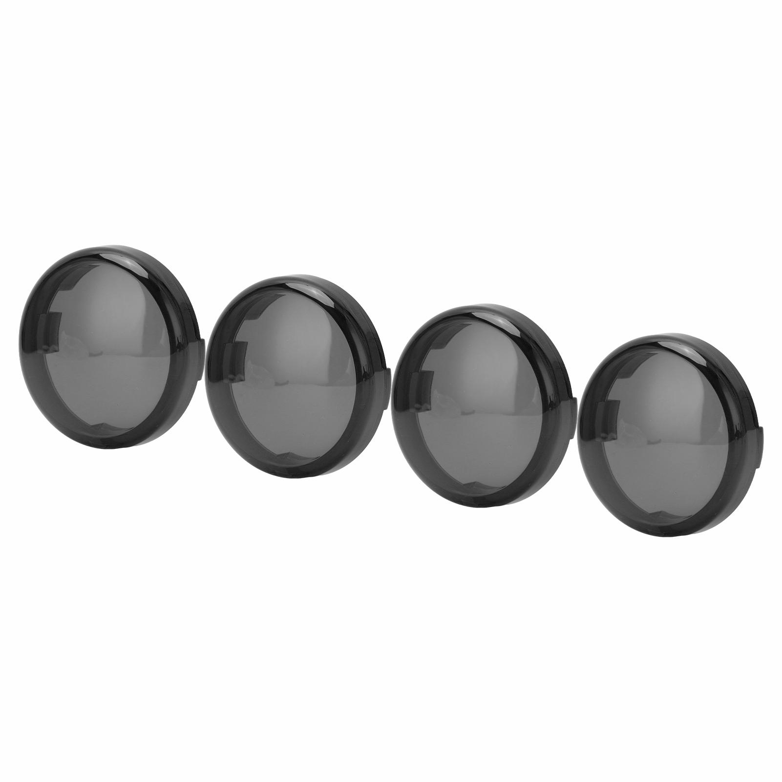 

4 шт. 6 см 2,36 дюйма Крышка линзы указателя поворота мотоцикла ABS Универсальные мотоаксессуары Дымчатые дымный черный