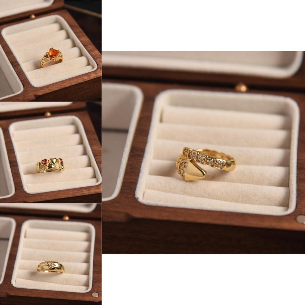 Stylish And Contemporary Open Adjustable Copper Ring With Zircon For Womens Fashion Statement