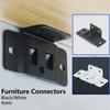 4PCS Quick Fitting Furniture Joint Bracket, Duty Corner Brace Joint Right Angle Bracket, Fit for Drawers, Cabinets, Tables