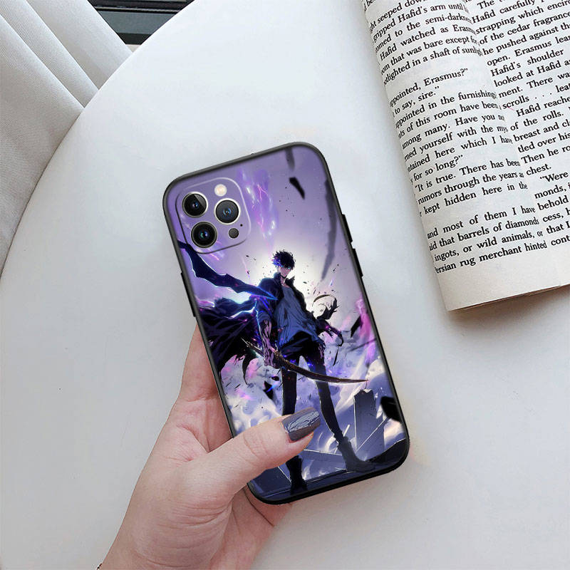 JO51 Solo Leveling Phone Case for iPhone 7 8 11 12 13 14 15 16 16E XS Pro Max XR X SE Samsung S20 S21 S22 S23 S24 FE Ultra Plus Lite S21S A55