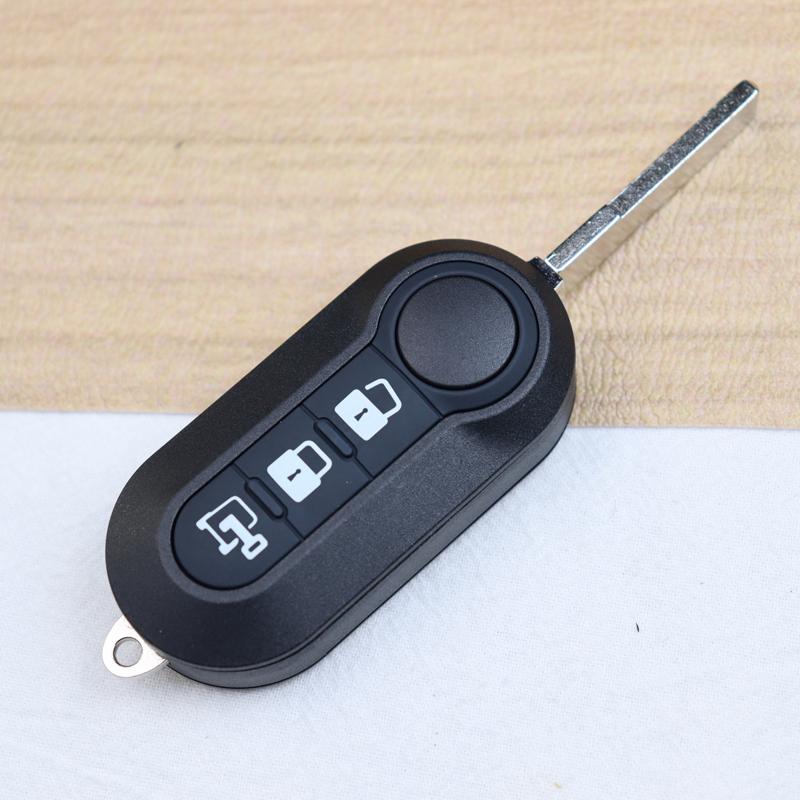 Car Key Fob Case Shell Housing For For Fiat 500 500L Bravo Panda Freemont Punto Ducato Peugeot Boxer Citroen Jumper/Buttons Pad