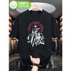 2026 Neujahr Unisex Hellsing Alucard Anime Bedrucktes T-Shirt Retro Comic Thema Offizielles Charaktermuster Kurzarmhemd