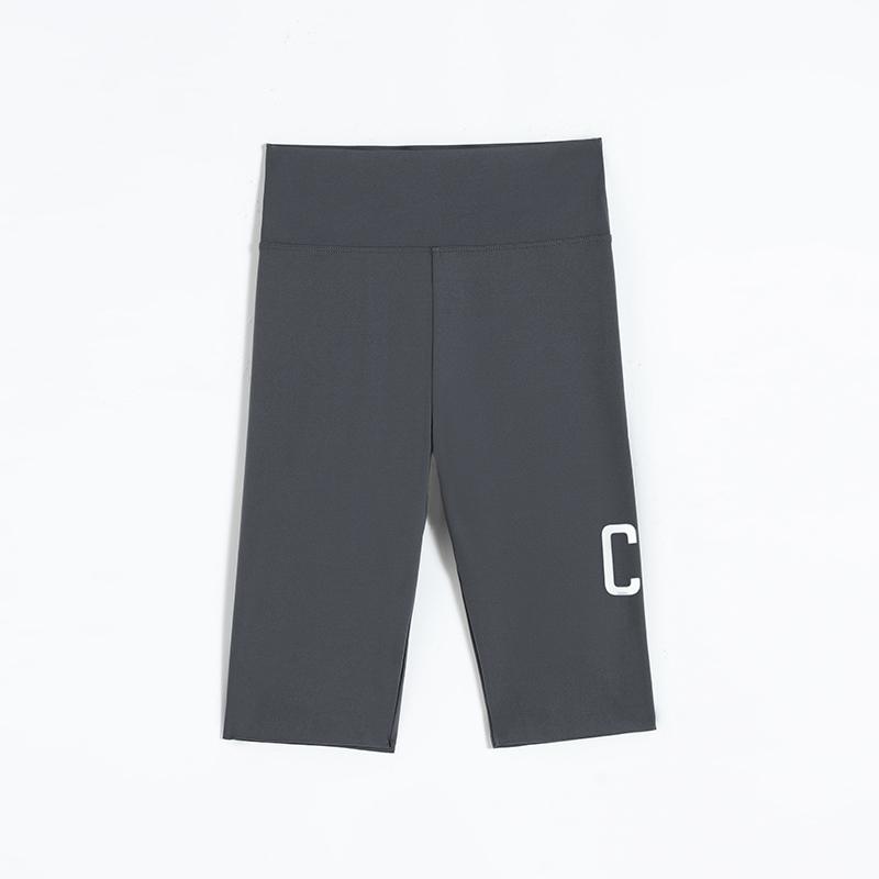 Sommer Slim Fit Sicherheitshose Damen Enge Passform Anti-Glare Taille Heben Hüfte Barbie Yoga Unterlage 5/4 Shorts