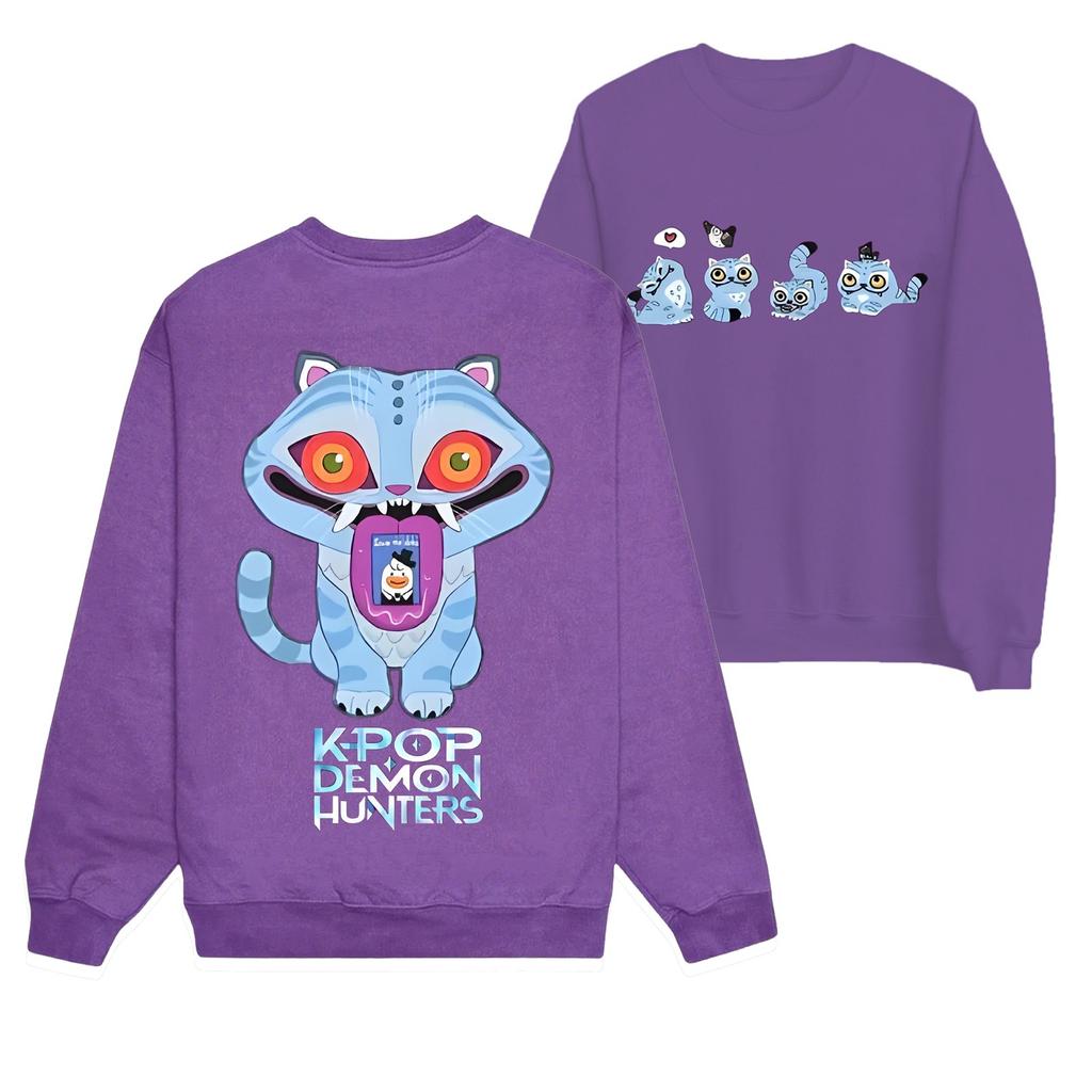 Women's Fashion Casual Print Casual Long Sleeve Round Neck Sweatshirt Top
