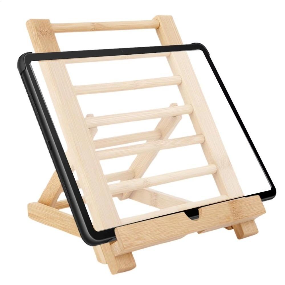 Holz Buchständer Verstellbar Küchen Kochbuchständer Schreibtisch Leseablage Halter Handyhalter
